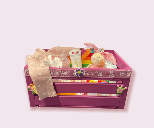 Geschenk- Kiste zur Geburt midi