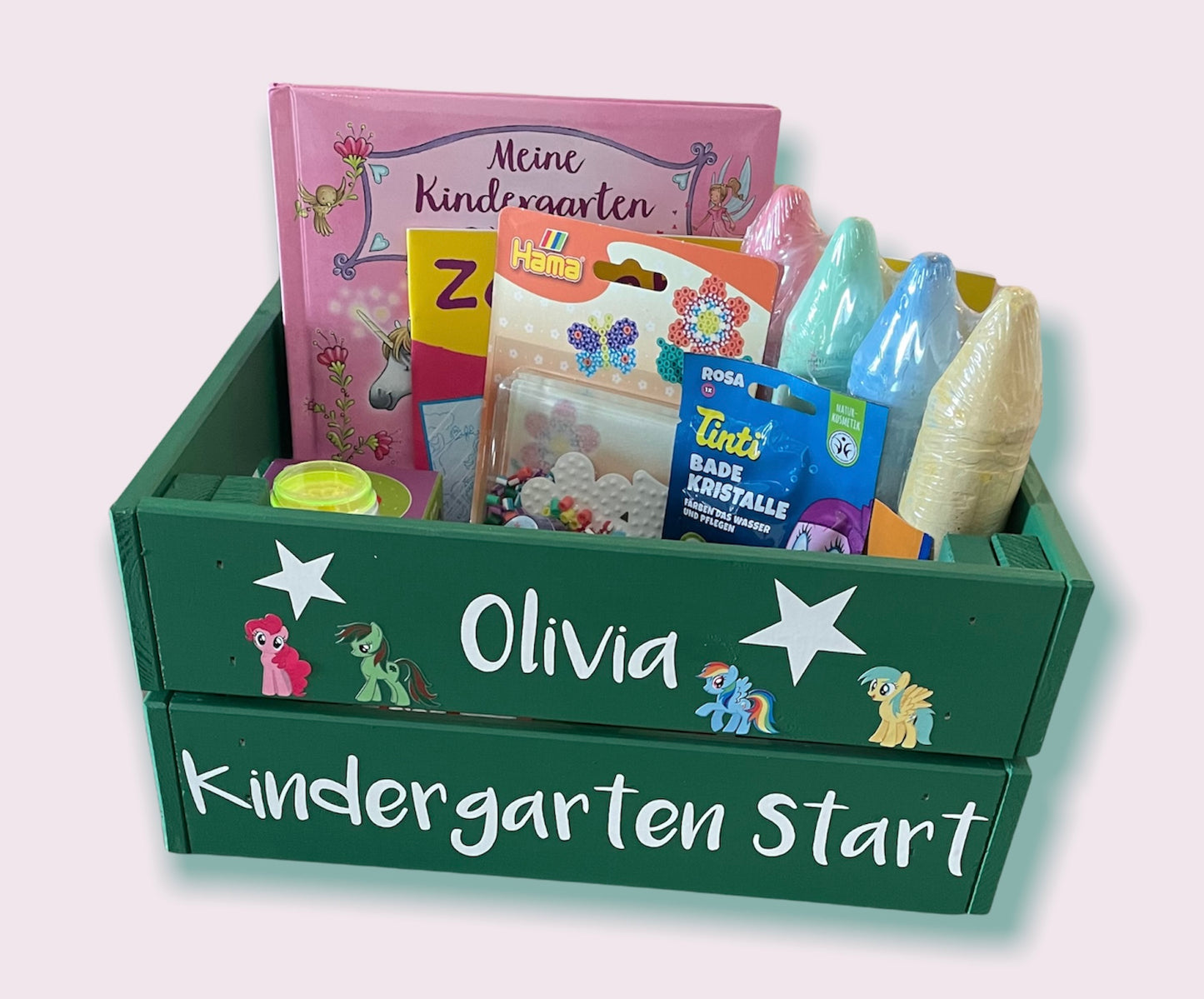 Kindergarten- Kiste gefüllt