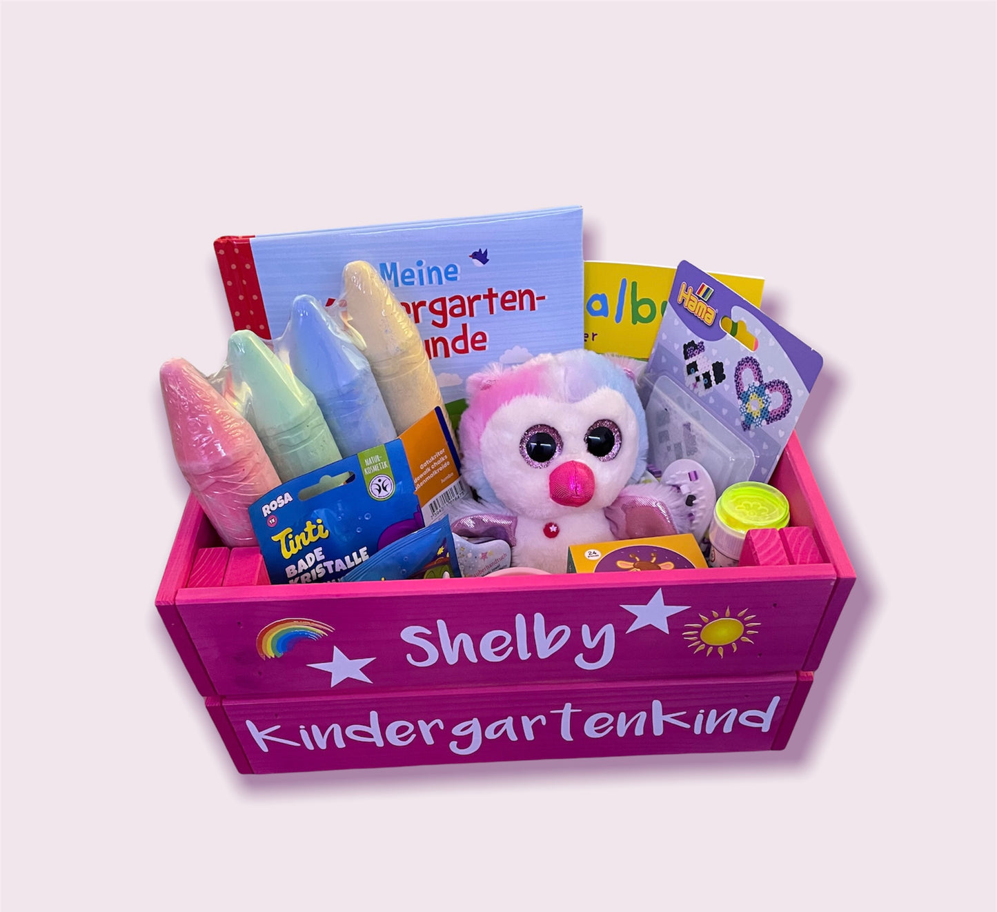 Kindergarten- Kiste gefüllt