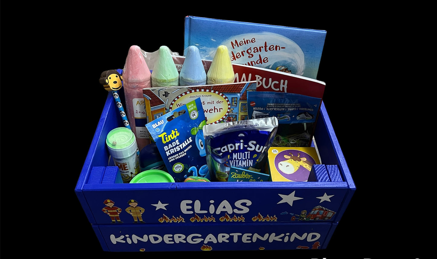 Kindergarten- Kiste gefüllt